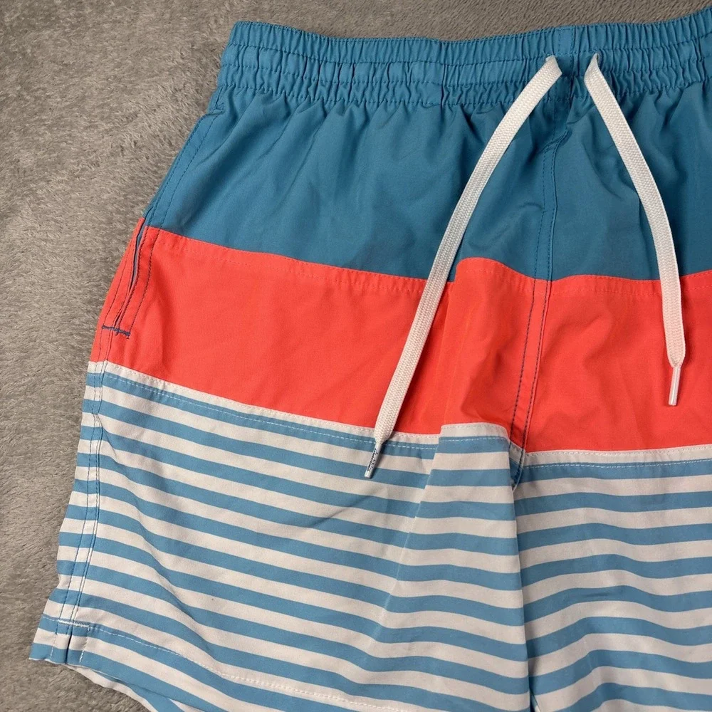 Chubbies Striped Swim Shorts Orange/Blue 5.5